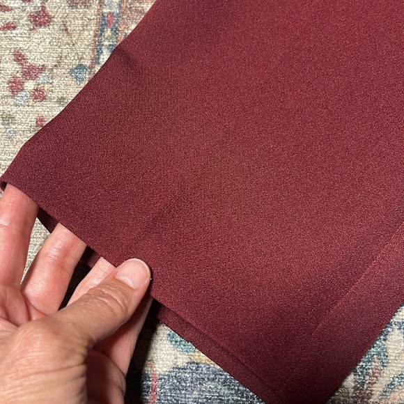 EXPRESS Long Sleeve Blazer Jumpsuit in Wine Red Size 16 - Picture 12 of 13